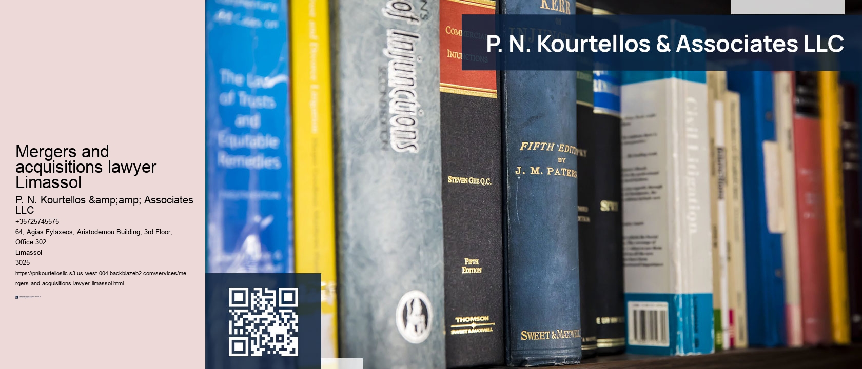 Mergers and acquisitions lawyer Limassol